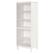 Left. Walker Edison - 70" Tall Modern 4 Shelf Wood Bookcase - White.