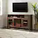 Alt View 12. Walker Edison - 58" Tall Glass Two Door Soundbar Storage Fireplace TV Stand for Most TVs Up to 65" - Rustic Oak.