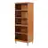 Left. Walker Edison - 70" Tall Modern 4 Shelf Wood Bookcase - Caramel.