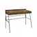 Angle. Walker Edison - Modern Industrial 3-Drawer Wood Computer Desk - Rustic Oak.