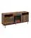 Angle. Walker Edison - Modern Two Drawer Fireplace TV Stand for Most TVs up to 65” - Rustic Oak.