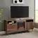 Alt View 13. Walker Edison - Modern Two Drawer Fireplace TV Stand for Most TVs up to 65” - Rustic Oak.