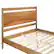 Alt View 11. Walker Edison - Mid Century Headboard Solid Wood Queen Bed - Caramel.
