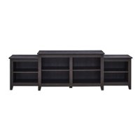 Walker Edison - Transitional Tiered TV Stand for TV's up to 50" - Dark Roast Espresso - Front_Zoom