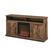 Left. Walker Edison - Farmhouse Tall Barndoor Soundbar Storage Fireplace TV Stand for Most TVs up to 65" - Rustic Oak.
