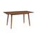 Angle. Walker Edison - 60" Mid Century Wood Dining Table - Acorn.