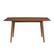 Front. Walker Edison - 60" Mid Century Wood Dining Table - Acorn.