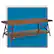 Angle. Click Decor - Ezra Solid Wood and Metal Coffee Table - Walnut Brown.