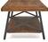 Alt View 12. Click Decor - Ezra Solid Wood and Metal Coffee Table - Walnut Brown.