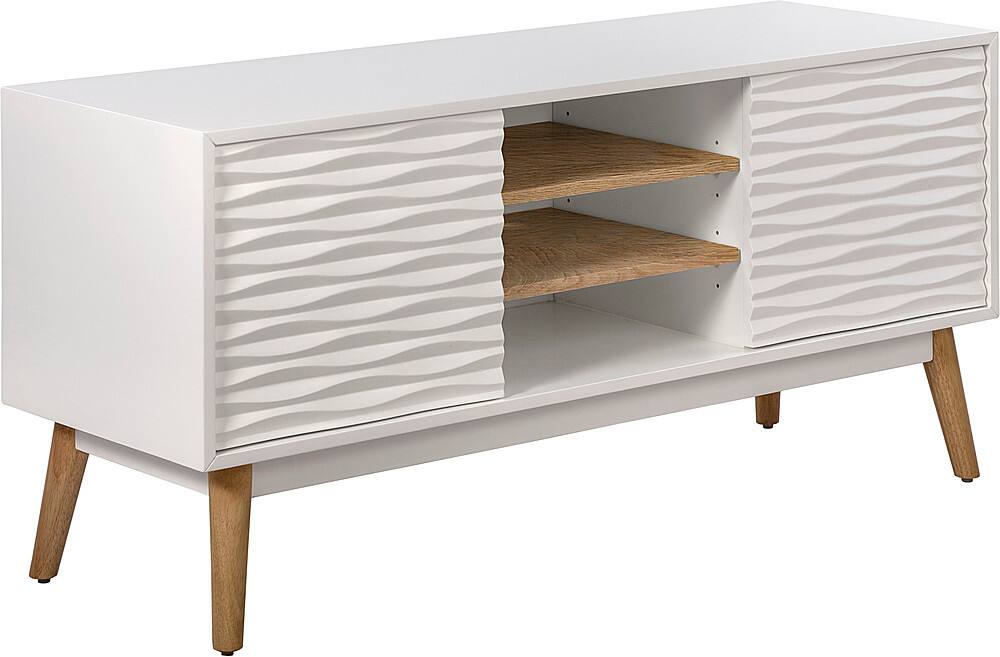 Angle. Elle Decor - Media Console - French White.