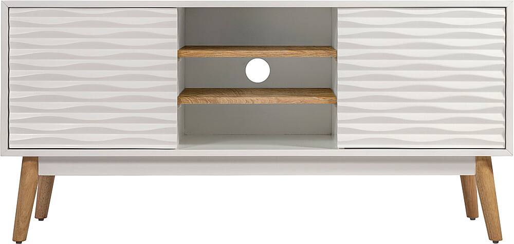 Front. Elle Decor - Media Console - French White.