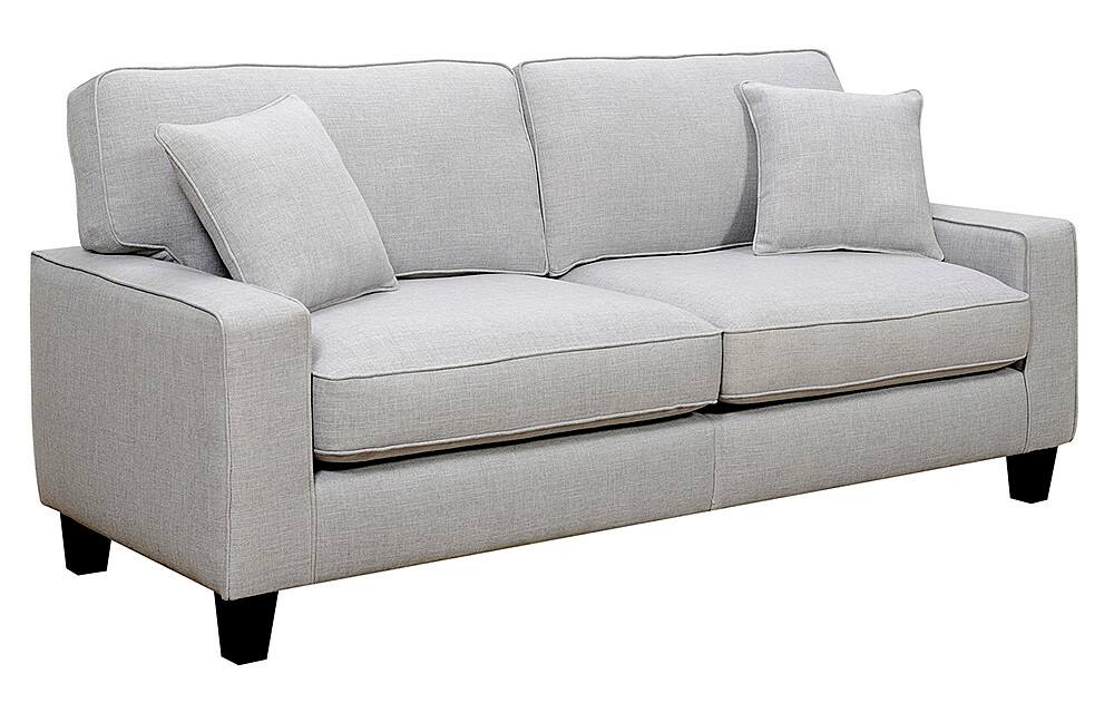 Left View: Serta - Palisades 73" Sofa - Light Gray