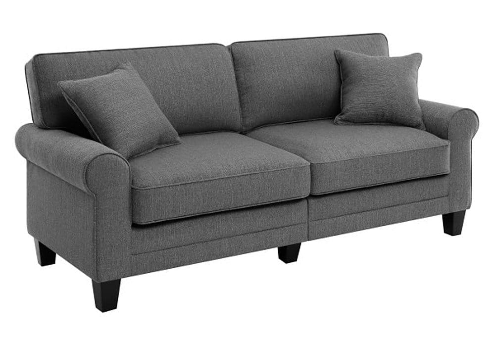 Left View: Serta - Copenhagen 78" Sofa - Gray