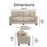 Alt View 12. Serta - Palisades 78" Sofa - Cream.