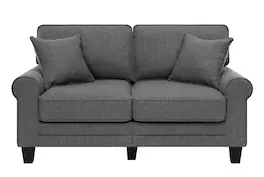 Serta - Copenhagen 61" Loveseat - Gray