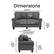 Alt View 12. Serta - Copenhagen 61" Loveseat - Gray.