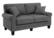 Left. Serta - Copenhagen 61" Loveseat - Gray.