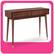 Angle. Adore Decor - Sutton Mid-Century Modern Console Table - Walnut Brown.