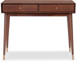 Adore Decor - Sutton Mid-Century Modern Console Table - Walnut Brown - Front_Zoom