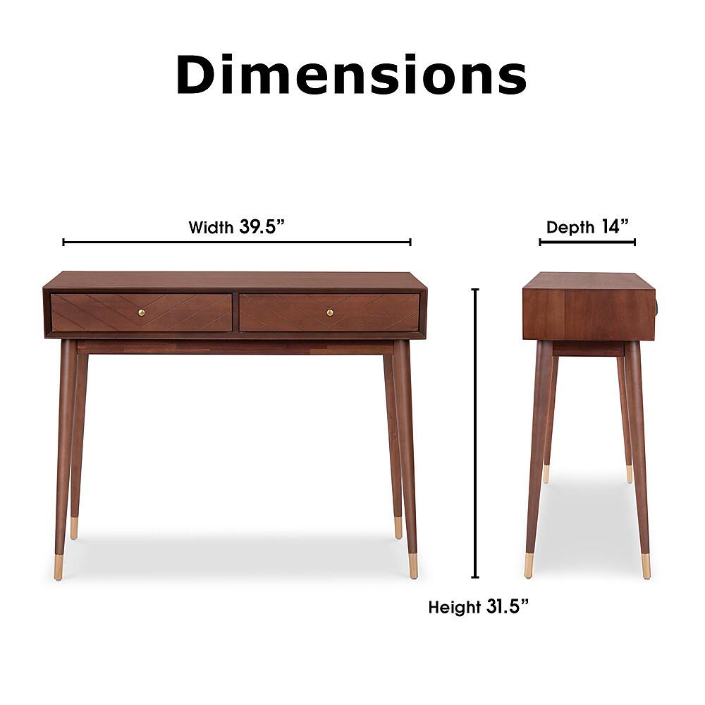 Alt View 12. Adore Decor - Sutton Mid-Century Modern Console Table - Walnut Brown.