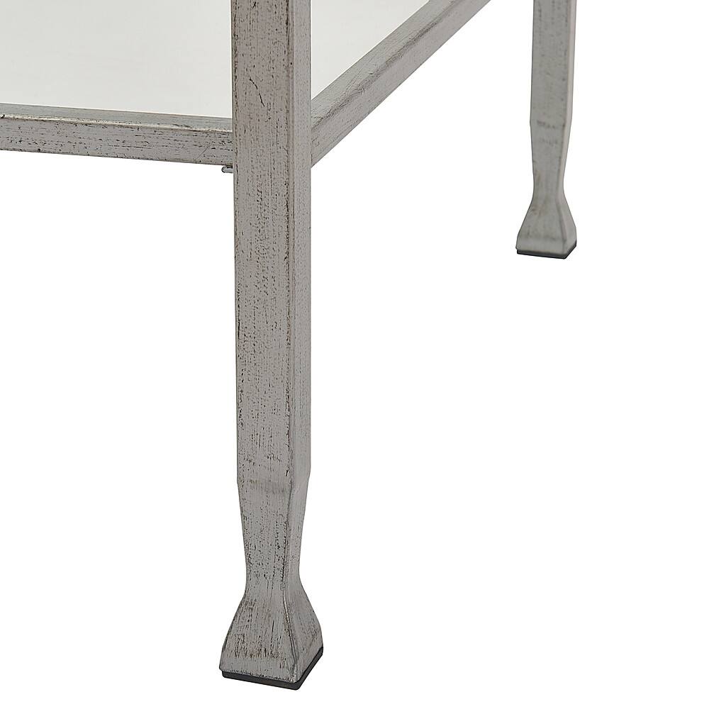 Alt View 17. Click Decor - Maddox Glass and Metal Coffee Table - Silver.