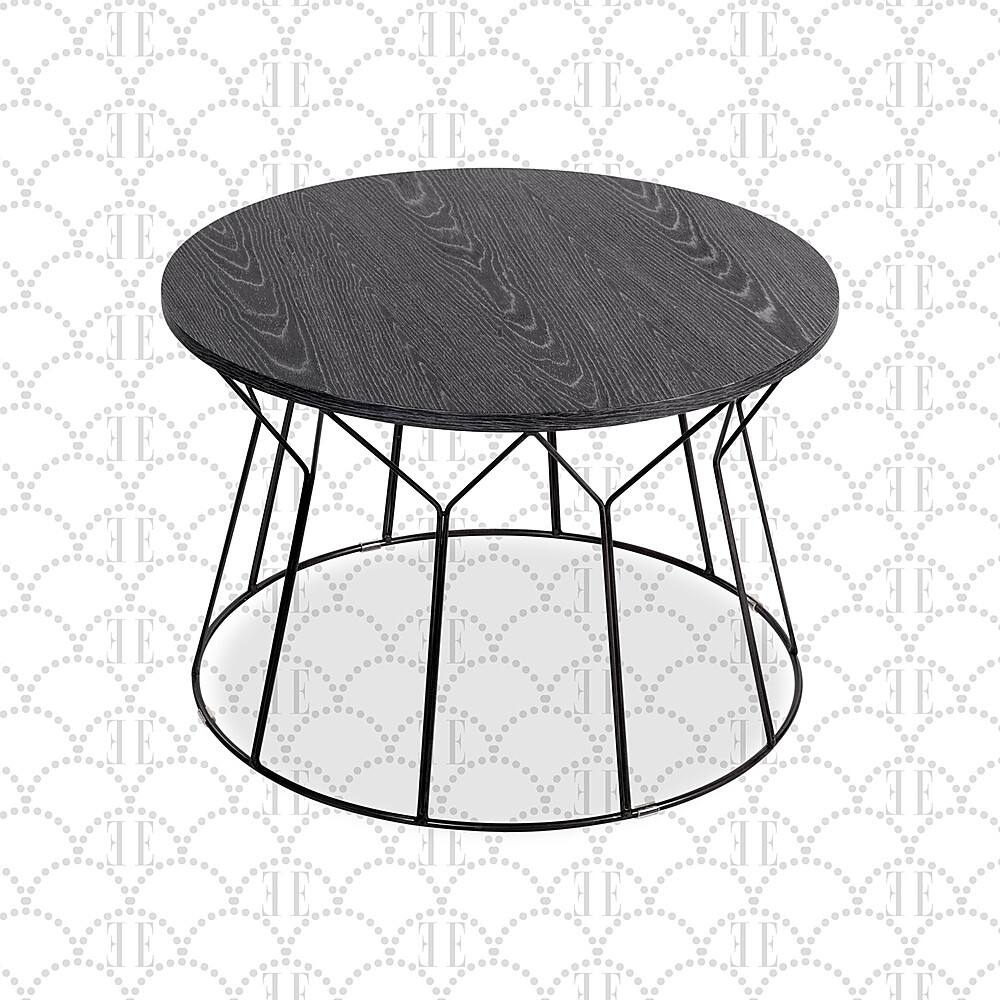 Angle. Elle Decor - Fleur Coffee Table - Noir Black.