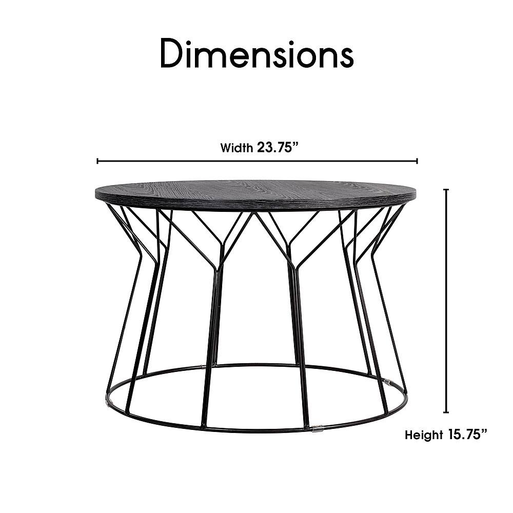 Alt View 13. Elle Decor - Fleur Coffee Table - Noir Black.