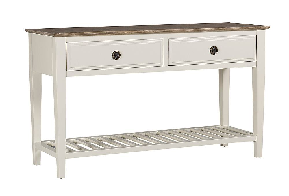 Left View: Finch - Provence Console - Antique White