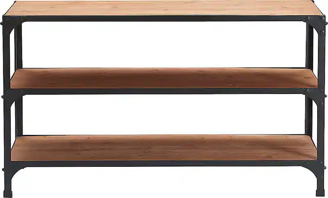 Front. Serta - Media Shelf - Wood.