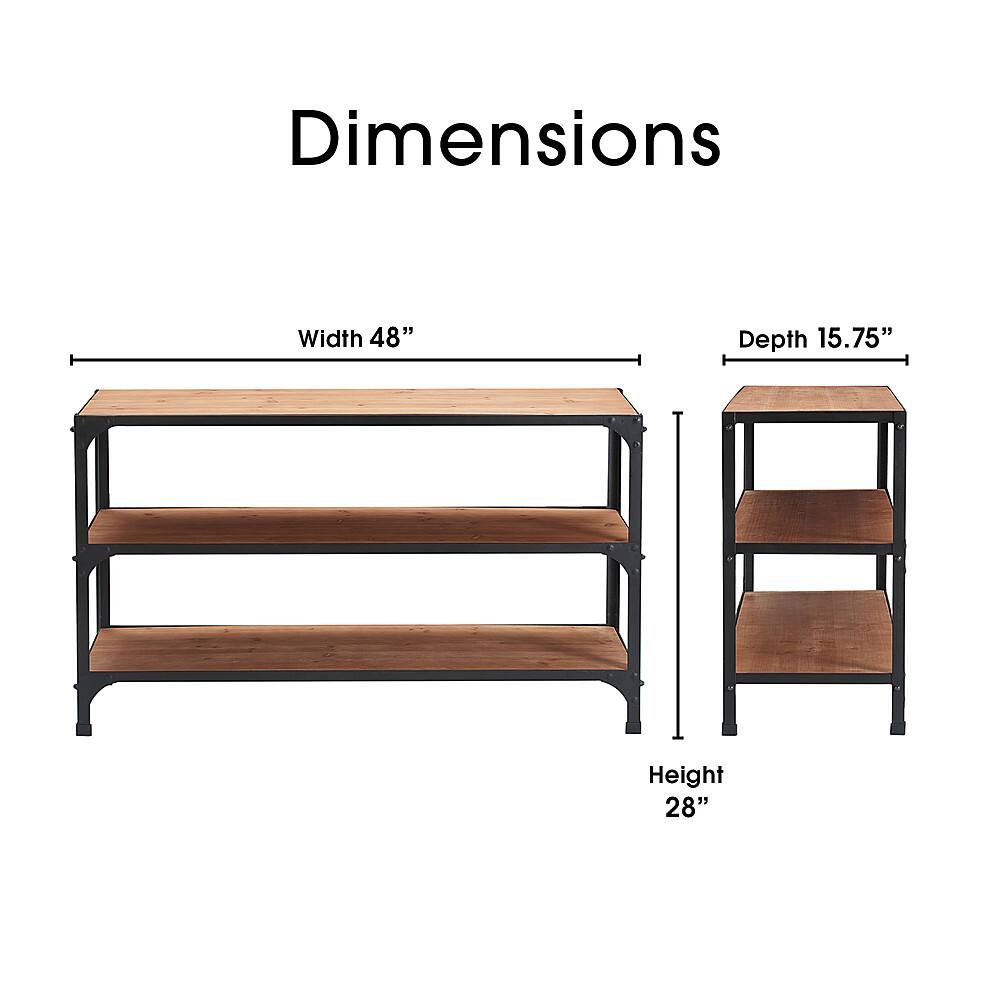 Alt View 12. Serta - Media Shelf - Wood.