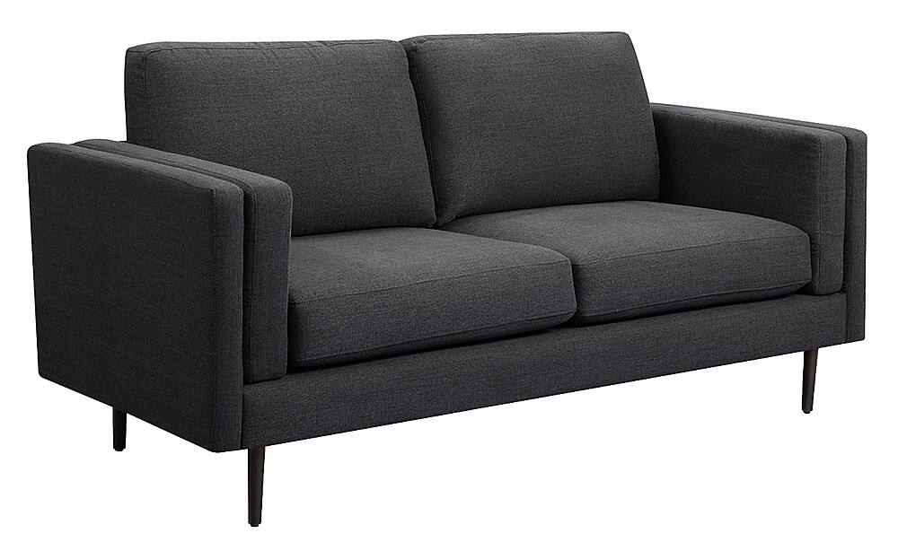 Left View: Elle Decor - Simone Sofa - French Charcoal