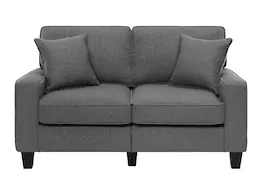 Serta - Palisades 61" Loveseat - Gray