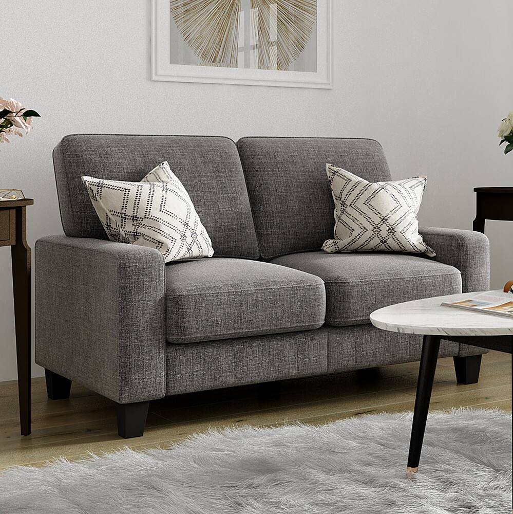 Alt View 11. Serta - Palisades 61" Loveseat - Gray.