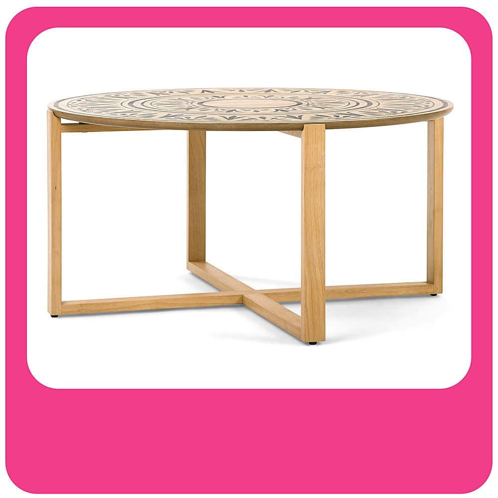 Angle View: Adore Decor - Dahlia Coffee Table - Natural