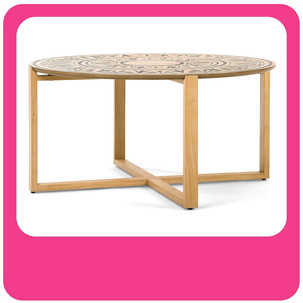Angle. Adore Decor - Dahlia Coffee Table - Natural.