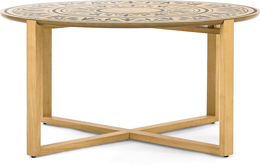 Front. Adore Decor - Dahlia Coffee Table - Natural.