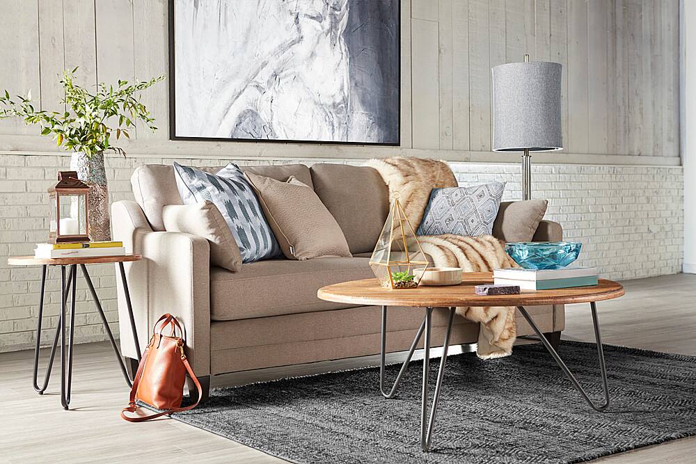Alt View 11. Serta - Bryant Round Coffee Table - Aged Pine.