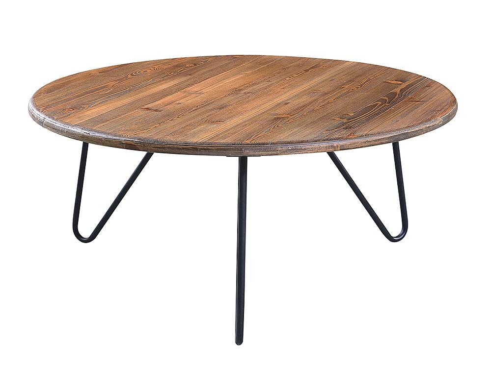 Alt View 14. Serta - Bryant Round Coffee Table - Aged Pine.