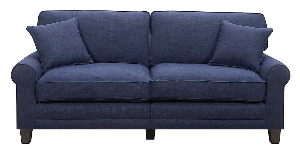 Front. Serta - Copenhagen 73" Sofa - Navy Blue.