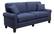 Left. Serta - Copenhagen 73" Sofa - Navy Blue.