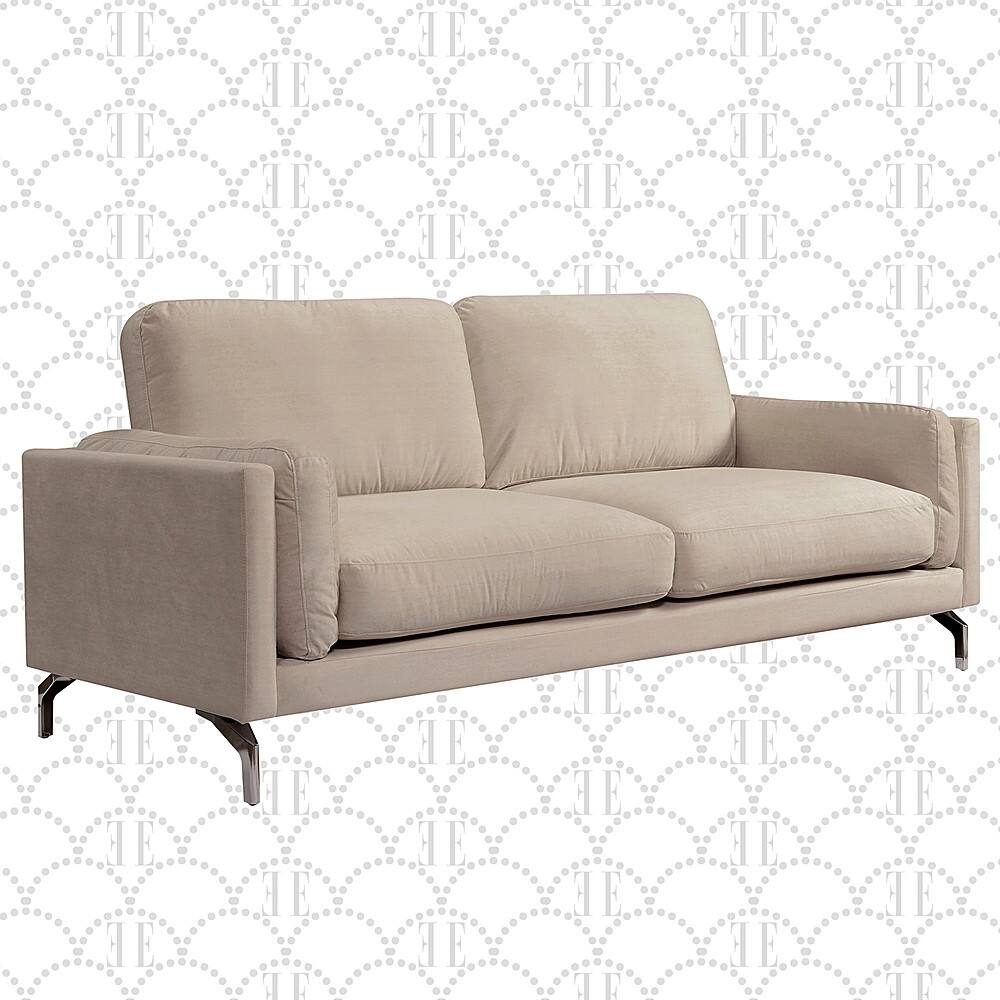 Angle View: Elle Decor - Remi Sofa - Cream