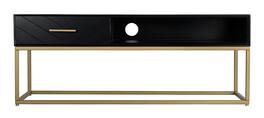 Tommy Hilfiger - TV Stand - Black/Gold