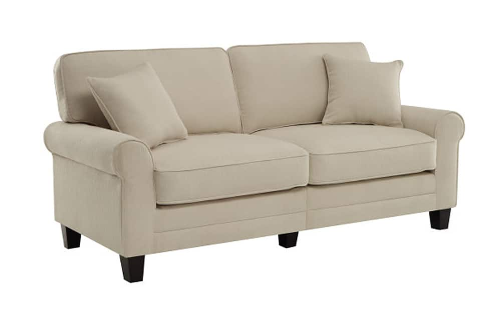 Left View: Serta - Copenhagen 78" Sofa - Cream