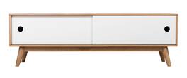Universal Expert - Abacus Storage Console - Oak and White