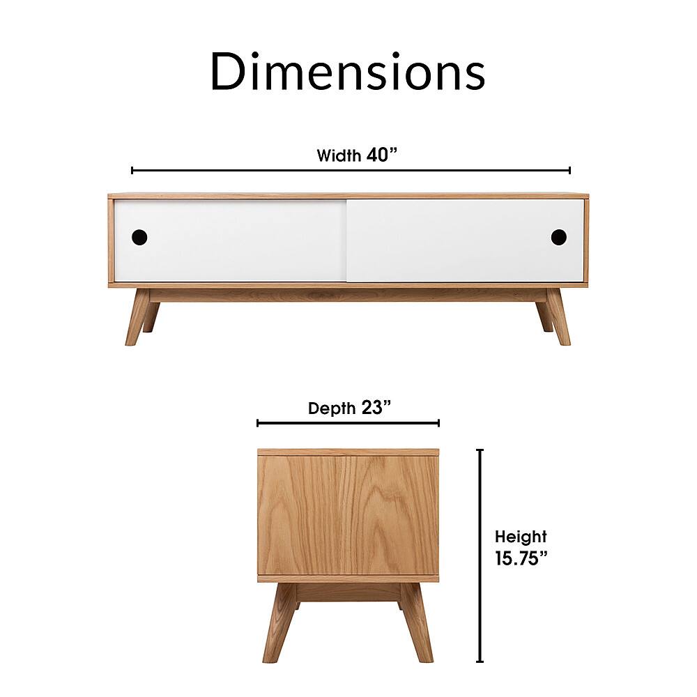 Alt View 12. Universal Expert - Abacus Storage Console - Oak and White.