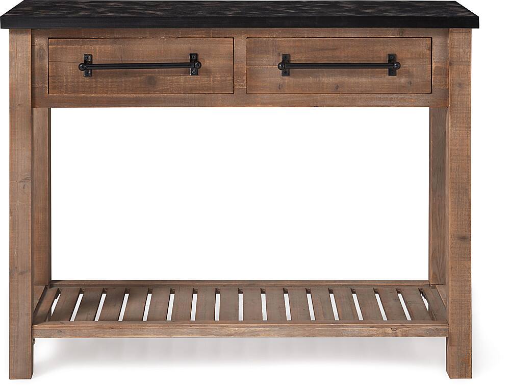 Front. Click Decor - Eugene Console Table - Brown.