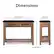 Alt View 12. Click Decor - Eugene Console Table - Brown.