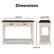 Alt View 12. Click Decor - Baker Console Table - Antique White.