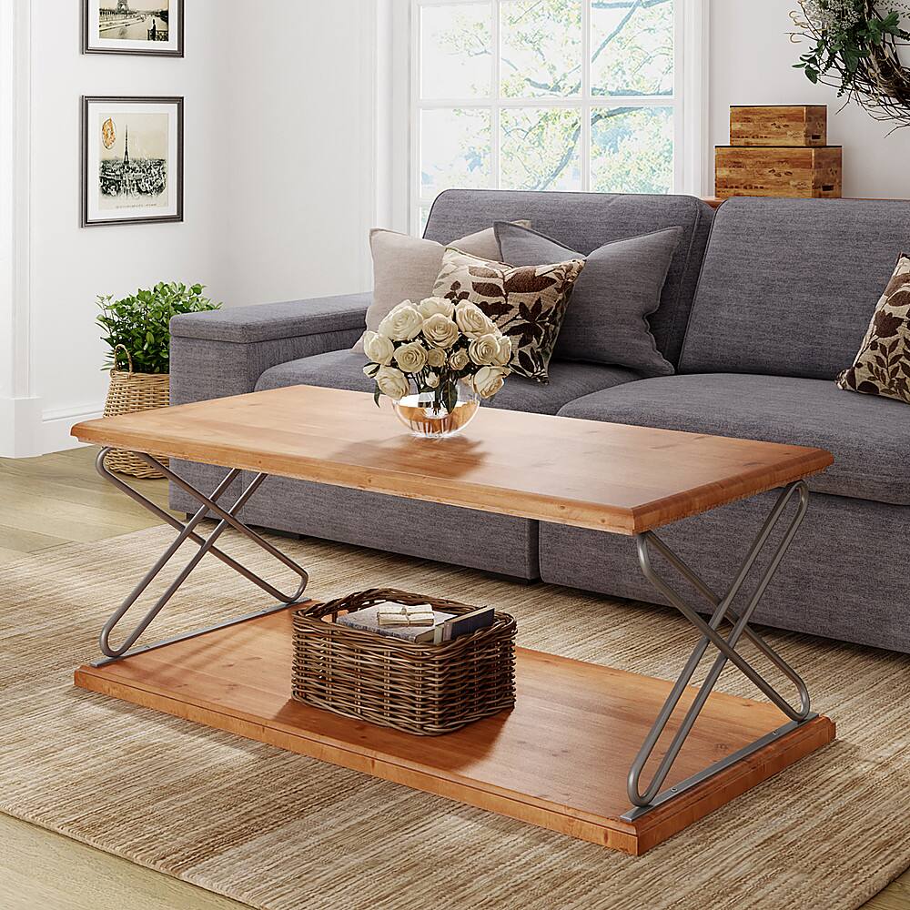 Alt View 11. Click Decor - Brooks Coffee Table - Brown.