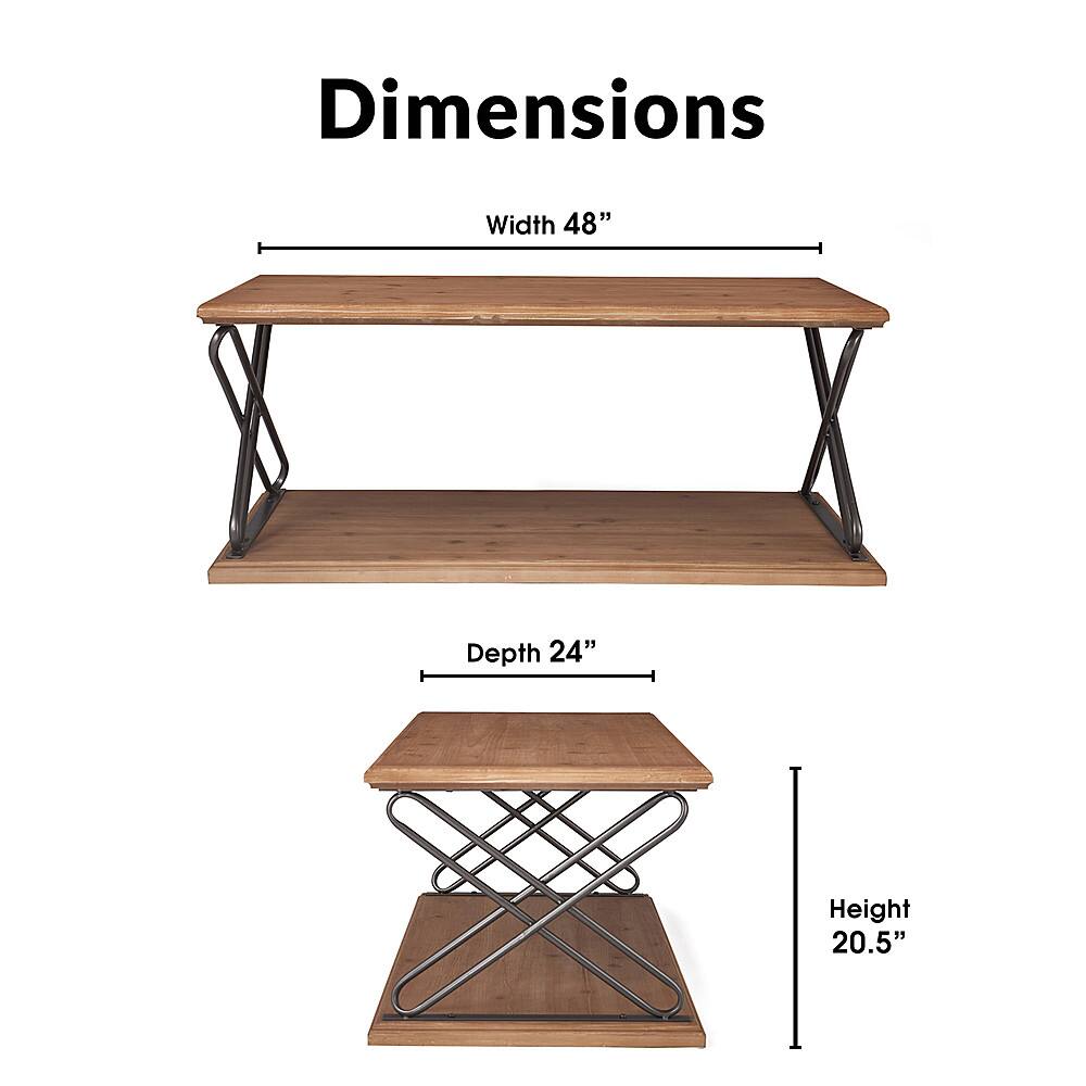 Alt View 12. Click Decor - Brooks Coffee Table - Brown.